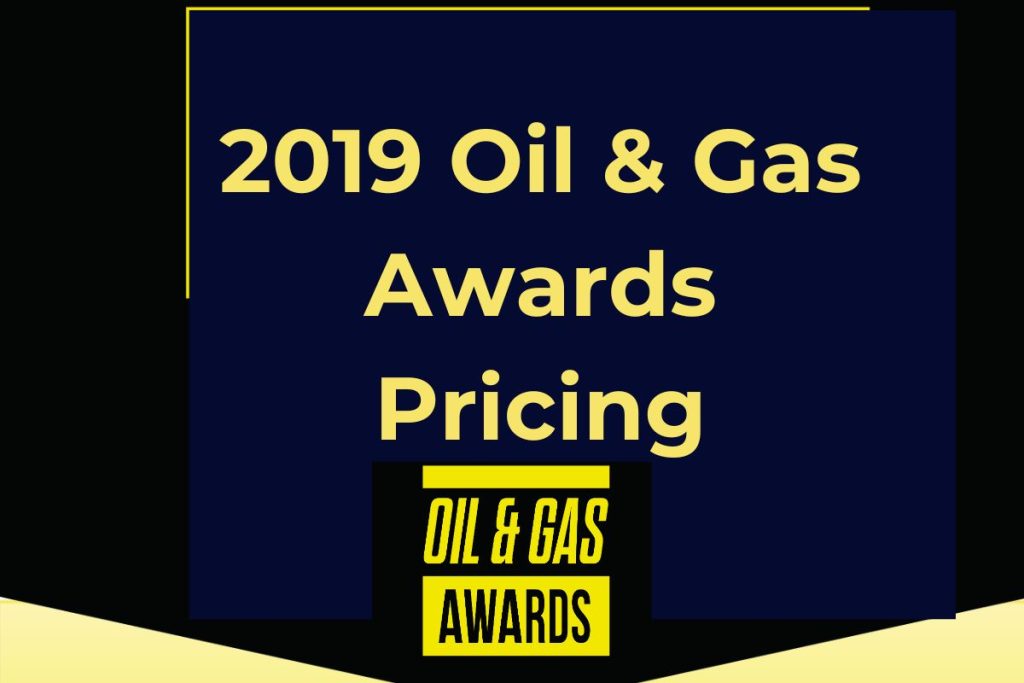 2019 Oil & Gas Awards Pricing, Categories & Sponsors List